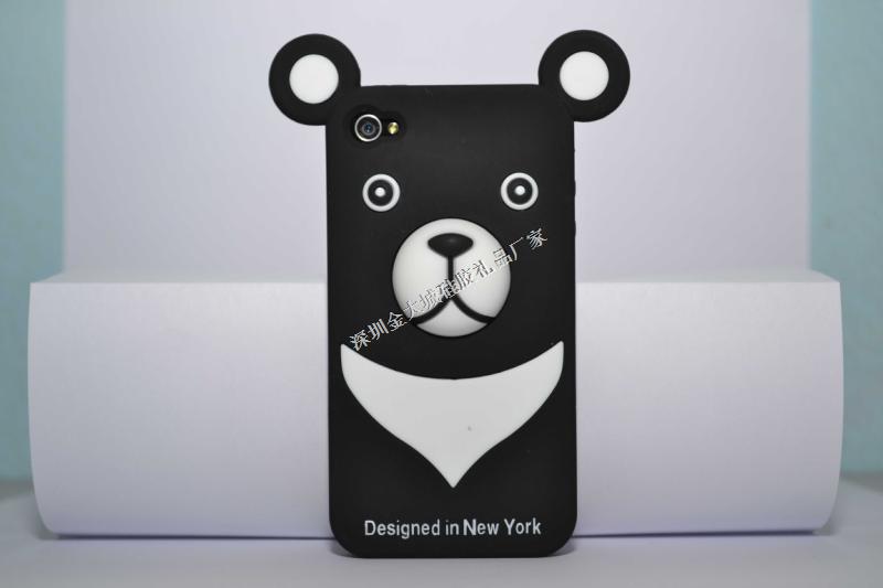 輕松小熊iphone4硅膠手機殼